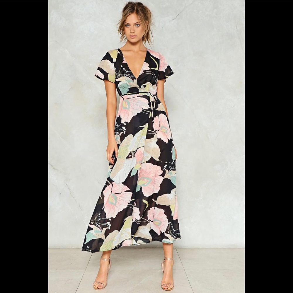 Nasty gal summer in the city wrap dress